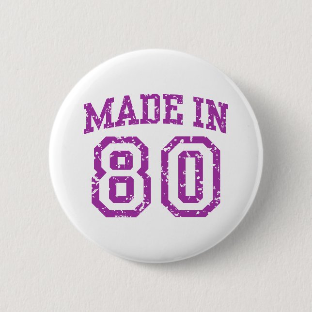 Hergestellt in 80 button (Vorderseite)