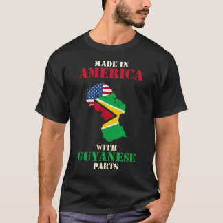 Hergestellt in Amerika mit guyanischen Teilen USA T-Shirt