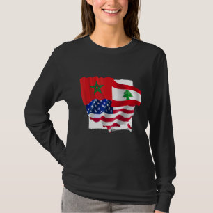 hergestellt in Amerika mit libanesischer und marok T-Shirt