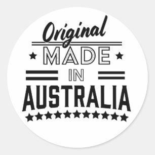 Hergestellt in Australien Runder Aufkleber