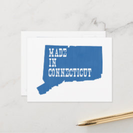 hergestellt in Connecticut Postkarte