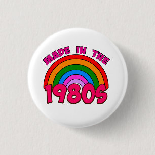 Hergestellt in den 80er Jahren klassischer Rundauf Button