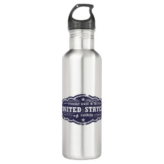 Hergestellt in den USA Edelstahlflasche