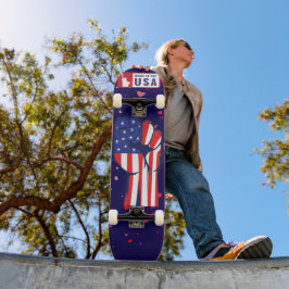 Hergestellt in den USA Flagge Faust Patriotisch Ko Skateboard