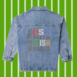 Hergestellt in den USA mit irischen Teilen Jeansjacke
