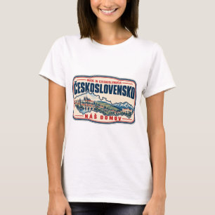 Hergestellt in der Tschechoslowakei Tschechisch Sl T-Shirt