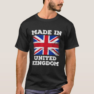 Hergestellt in Großbritannien mit britischer Flagg T-Shirt