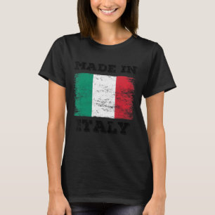 Hergestellt in Italien mit italienischer Flagge Gr T-Shirt