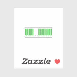 Hergestellt in Kaduna State Barcode-Flagge Aufkleber