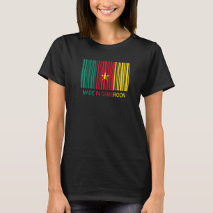 Hergestellt in Kameruner Flaggencode T-Shirt
