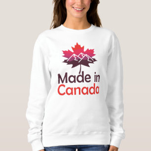 Hergestellt in Kanada, Kanadisches Ahornblatt Sweatshirt