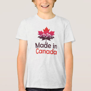 Hergestellt in Kanada, Kanadisches Ahornblatt Tri-Blend Shirt
