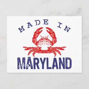 Hergestellt in Maryland Postkarte