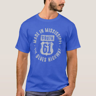 Hergestellt in Mississippi The Blues Highway T-Shirt