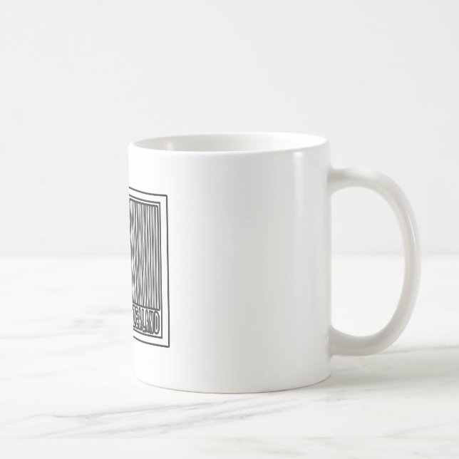 hergestellt in Neuseeland Kaffeetasse (Rechts)