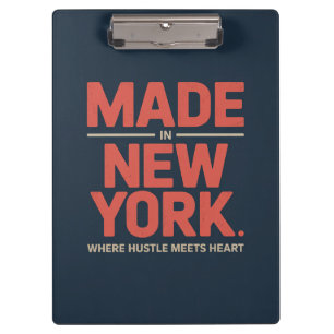 Hergestellt in New York Klemmbrett