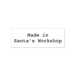 Hergestellt in Santas Werkstätten Permastempel