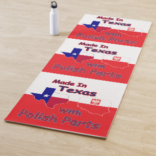 hergestellt in Texas mit polnischen Teilen Yogamatte