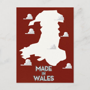 Hergestellt in Wales Postkarte