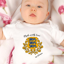 Hergestellt mit Liebe in Estland / estnische Flagg Baby Strampler