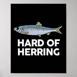 Hering-I-Liebe Fischen Wittling Spaß Fu Poster