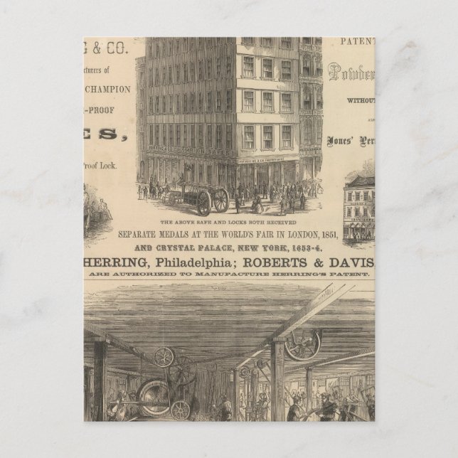 Herings Patentsieger Safes Postkarte (Vorderseite)