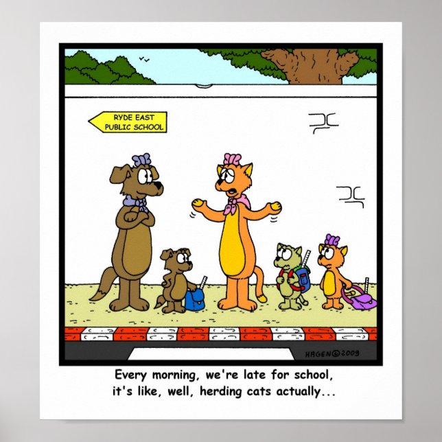 Heringskatzen Poster (Vorne)