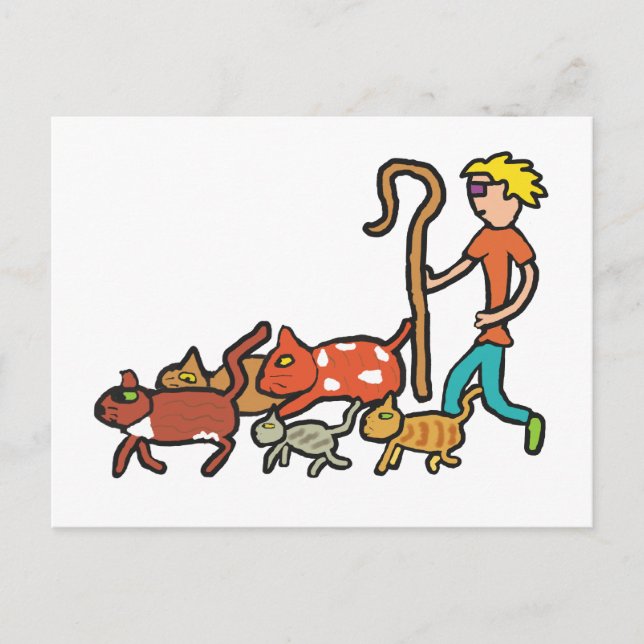 Heringskatzen Postkarte (Vorderseite)