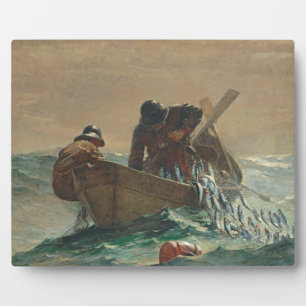 Heringsnetz, 1885 (Öl auf Leinwand) Fotoplatte