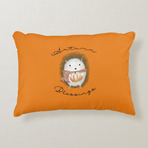 Hérisson orange Hérisson coussin d'automne