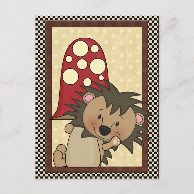 Hérisson toute carte postale (Devant)