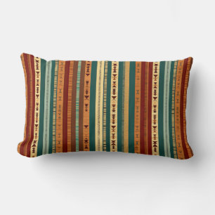 Heritage Boho Strip Art Lendenkissen
