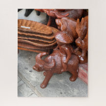 Heritage Bull Wood Statue
