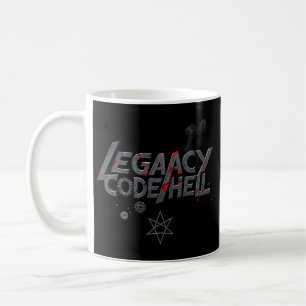 "HÉRITAGE DE CODE" Glitch Metal Mug - Programmeur 
