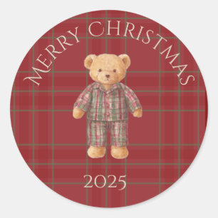 Heritage Holiday Bear Aufkleber