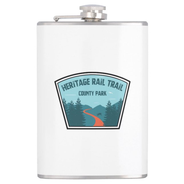 Heritage Rail Trail Landkreis Park Flachmann (Vorderseite)