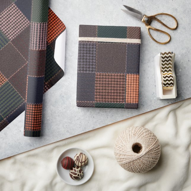 Heritage Tweed Karo  Geschenkpapier (Kunsthandwerk)