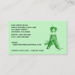 HÉRITAGE VERT LAWNCARE ORGANIQUE DE ~ DE CARTES DE