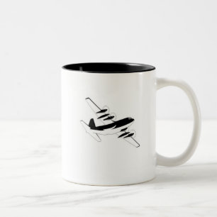 Herk Deko-Kaffee-Tasse Zweifarbige Tasse