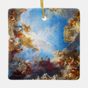 Herkules Deckenmalerei im Schloss Versailles Keramikornament
