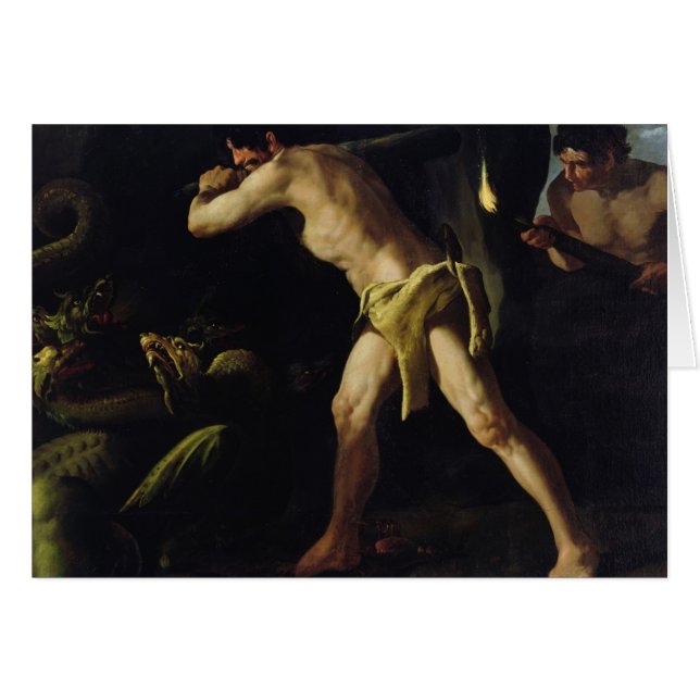 Herkules, der mit der Lernaean Hydra kämpft (Vorderseite (Horizontal))