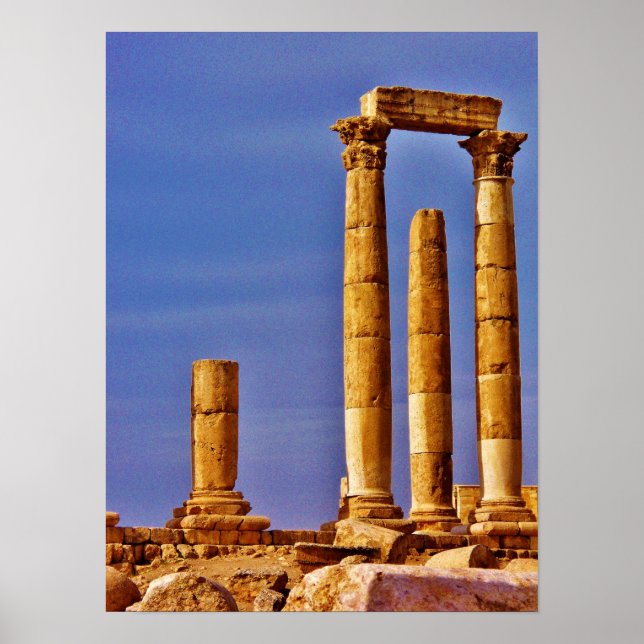 Herkules-Tempel Poster (Vorne)