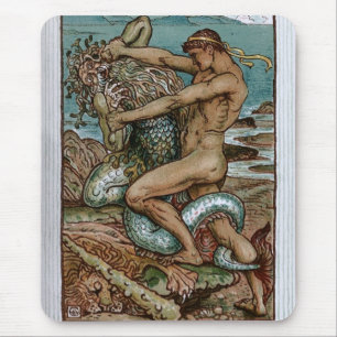Herkules u. der alte Mann des Meeres Mousepad