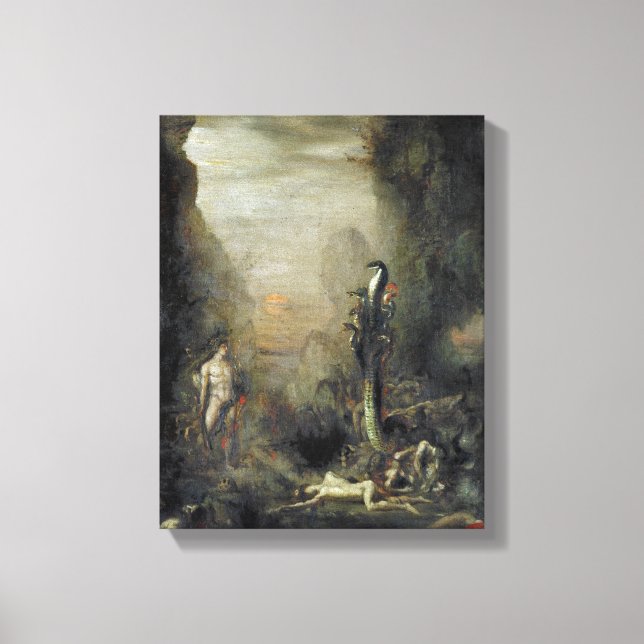 Herkules und die Lernaean Hydra Leinwanddruck (Vorderseite)