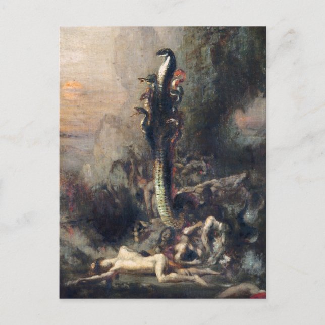 Herkules und die Lernaean Hydra Postkarte (Vorderseite)