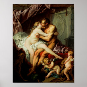 Herkules und Omphale von Francois Boucher Poster