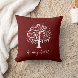 Herkunft Addict Family Tree Kissen