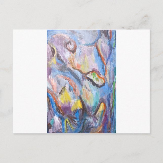 Herkunft der Arten (abstrakter Expressionismus) Postkarte (Vorderseite)