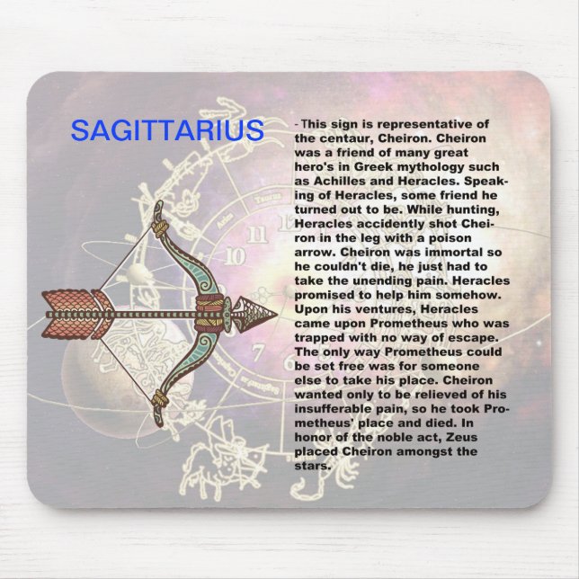 Herkunft des Sagittarius Mousepad (Vorne)
