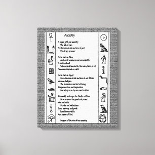 Herkunft Leinwanddruck